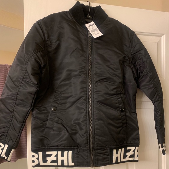 *BRAND NEW* HLZBLZ Smurfette Reversible Bomber - Picture 2 of 4